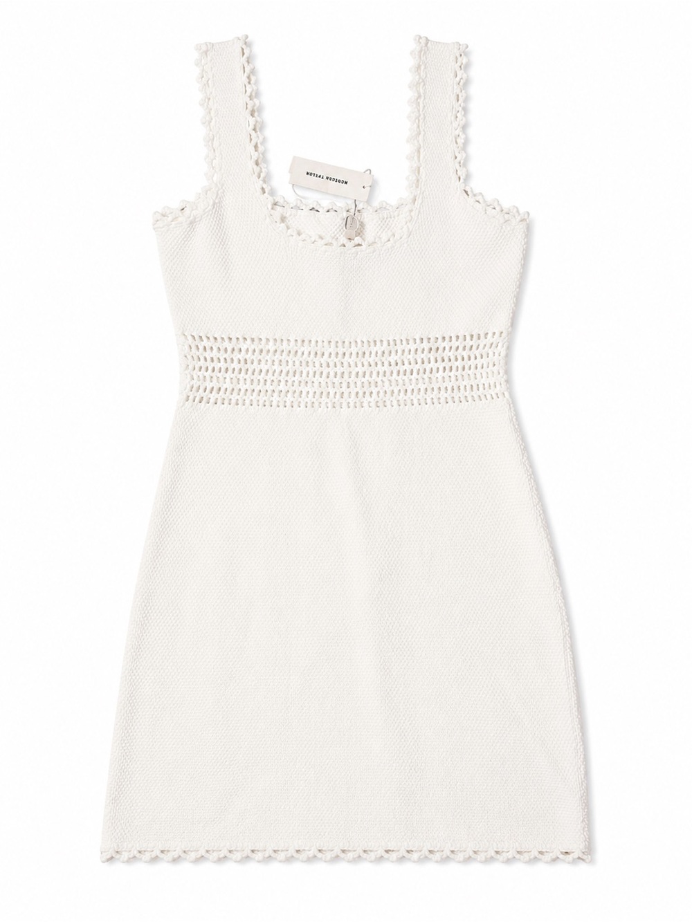 Rebecca Taylor White Knit Mini Dress M NWT Bridal Rehearsal Dinner - Picture 4 of 6
